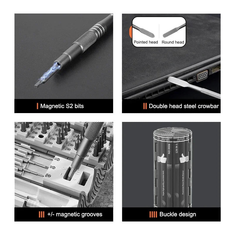Multi-Functional 128 in 1 Magnetic Precision Screwdriver Set 3