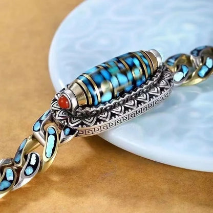 Nine-eyed Dzi Bead Bracelet 3