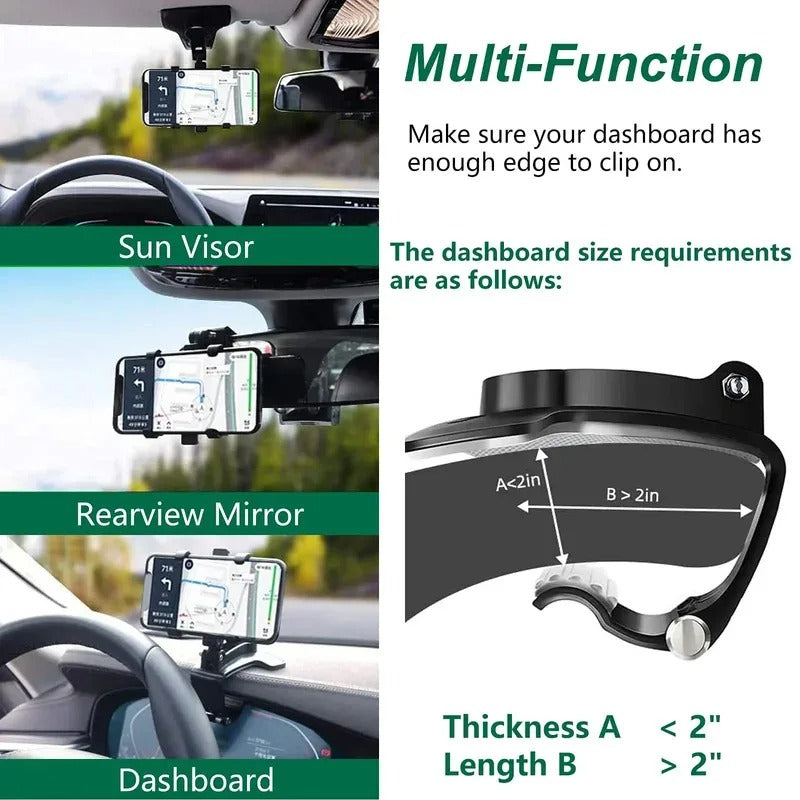 Multifunctional Car Dashboard Phone Holder 3