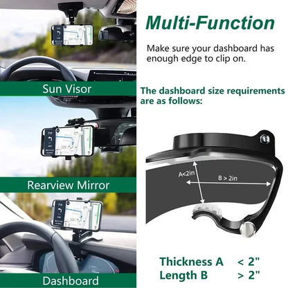 Multifunctional Car Dashboard Phone Holder 3