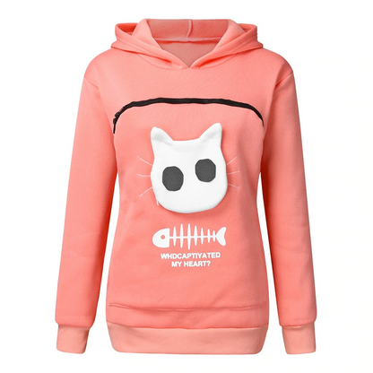 SWEATSHIRT CAT POUCH HOODIE 3