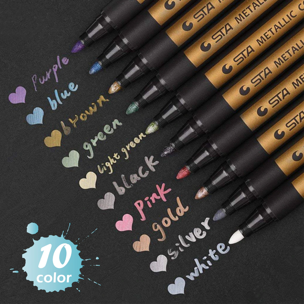 Metallic Brush Pens 3