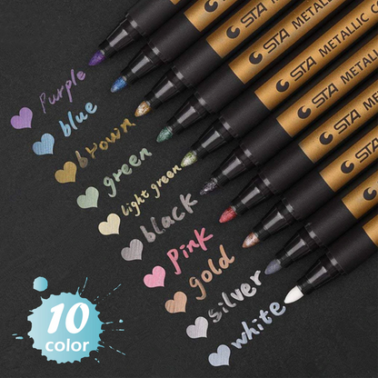 Metallic Brush Pens 3