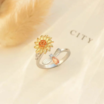 Sunflower Fidget Ring 3