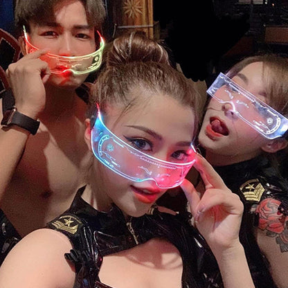 Cyberpunk Luminous LED Glowing Party Glasses 3