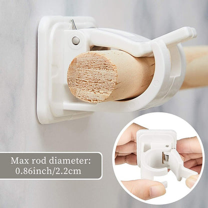 Nail-free Adjustable Rod Bracket Holders 3