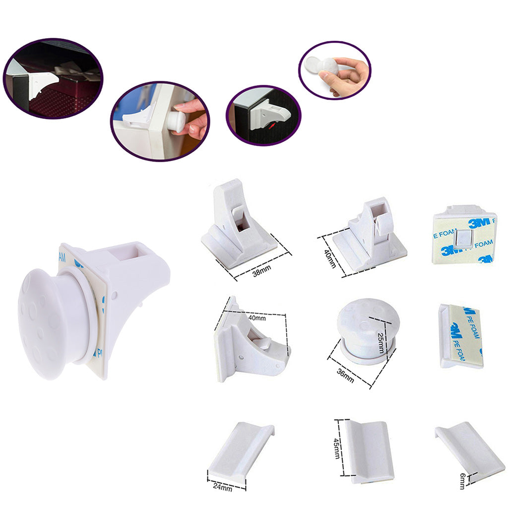 BABY PROOF MAGNETIC CABINET/DRAWER LOCKS 3