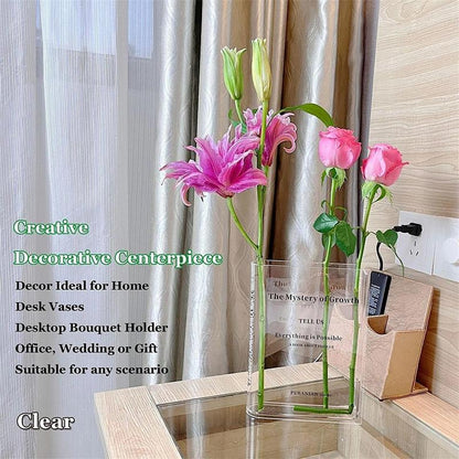 Books About Flowers - Book Vase 3