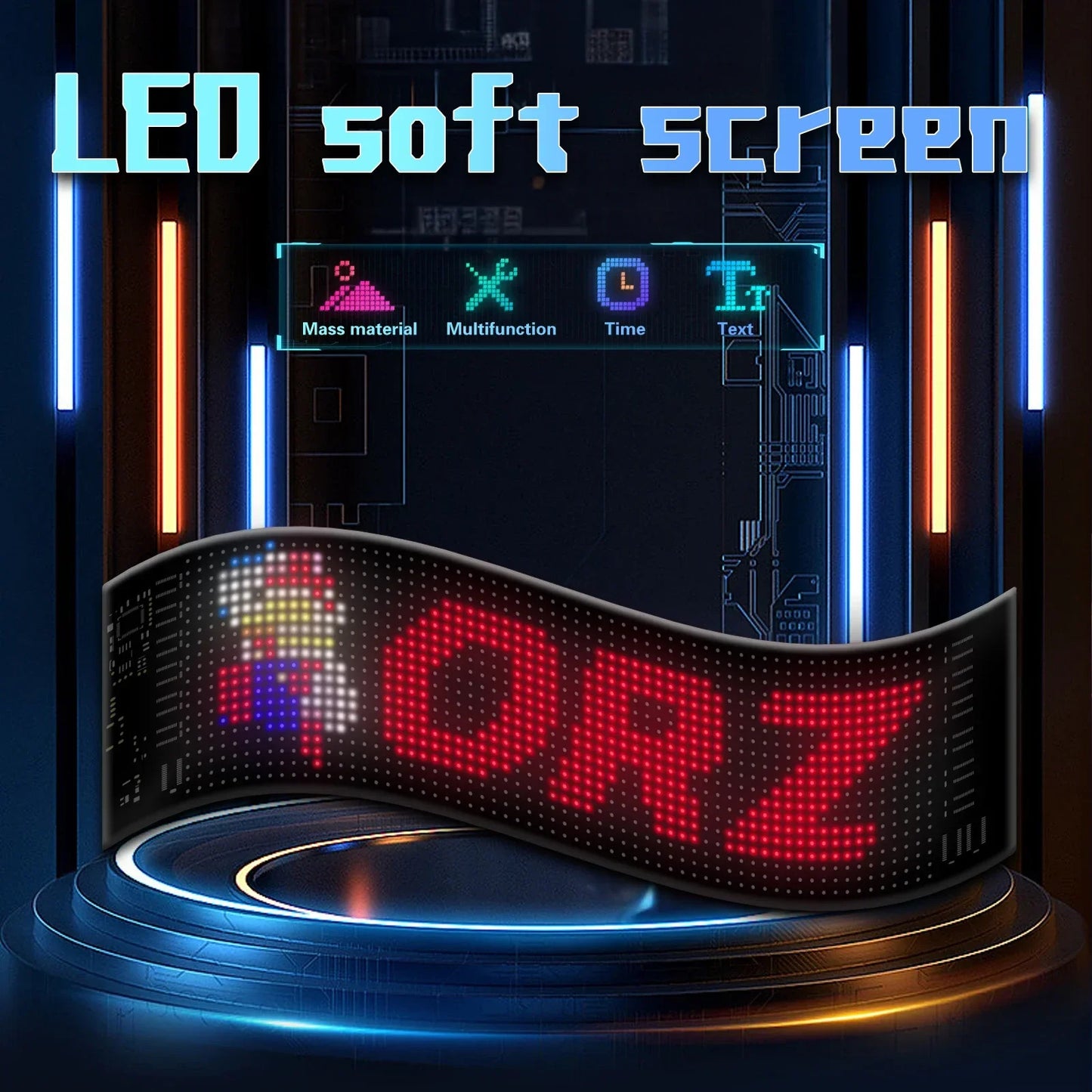 Car LED Sign DIY Programmable Scrolling LED Display 3