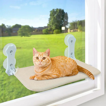 Suction Cup Cat Hammock – Foldable Window-Mounted Cat Bed & Suspended Nest for Balcony or Glass Surfaces 3