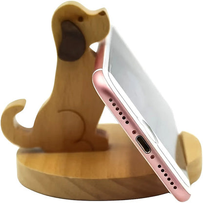 Dog Wooden Phone Stand 3