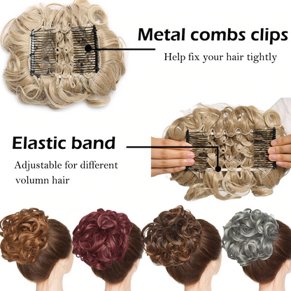 Curly Bun Comb Clip 3
