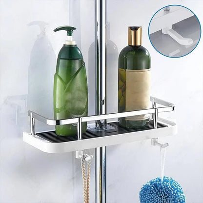 Shower Rod Storage Shelf Organizer 3