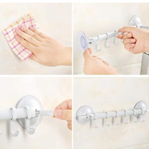 Wall Vacuum Rack Suction Cup 6 Hooks 3