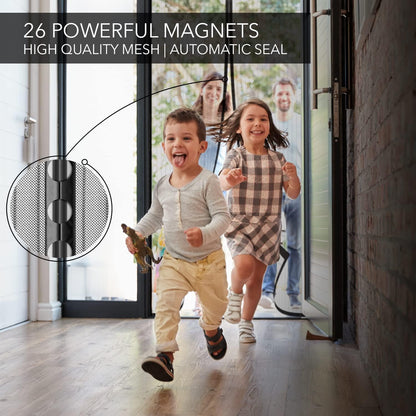 Anti Mosquito Magnetic Self Closing Mesh Screen Door 3
