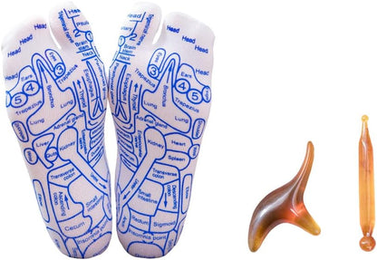 Reflexology Socks with Trigger Point Massage Tool 3