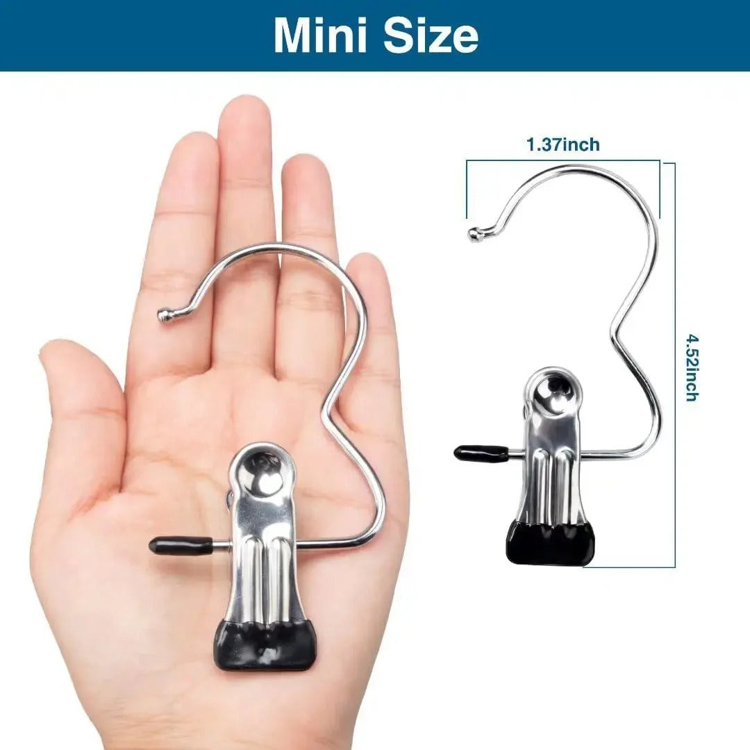 Closet Space Saving Clothes Hanging Clips (10 pcs) 3