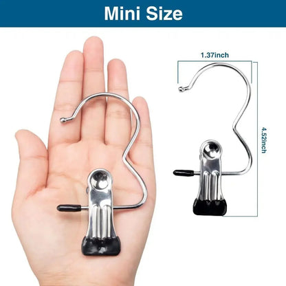 Closet Space Saving Clothes Hanging Clips (10 pcs) 3