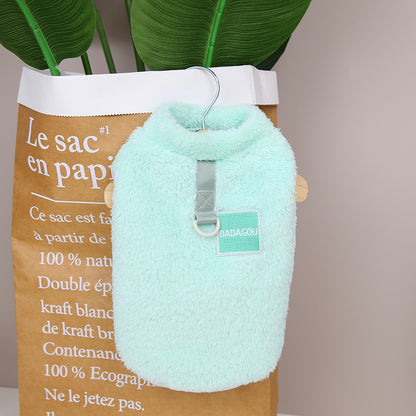 Fleece Pet Elastic Jumpsuit with Pull Ring 3