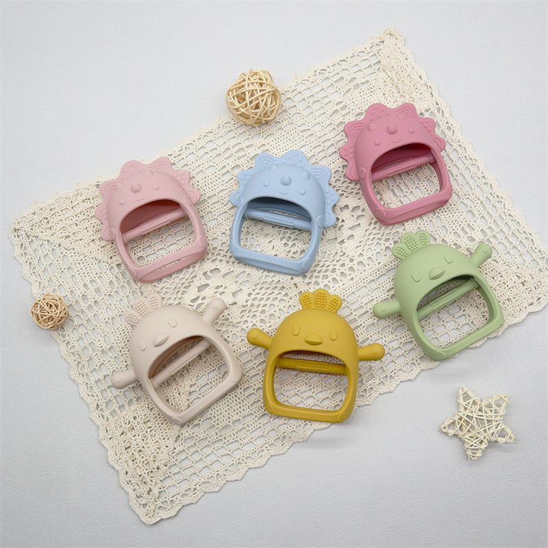 Cute Animal Shaped 3D Silicone Baby Teething Gloves 3
