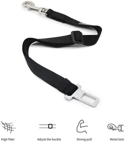 Adjustable Pet Car Seat Belt – Safety Harness Lead Clip for Dogs & Cats, Vehicle Travel Accessory 3