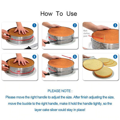 Adjustable Stainless Steel Cake Slicer 3