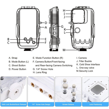 40 meters Sealed Waterproof iPhone Case 3