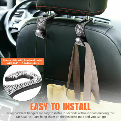 Car Backseat Hooks - 2pcs 3