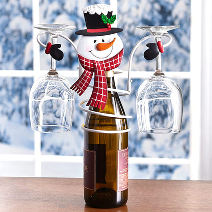 Holiday Wine Bottle Glass Holders 3