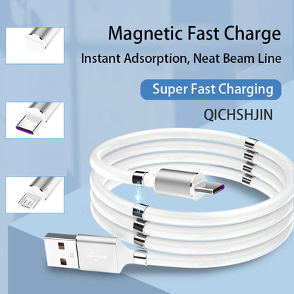 New High Quality Magnetic Self Winding Charging Cable 3