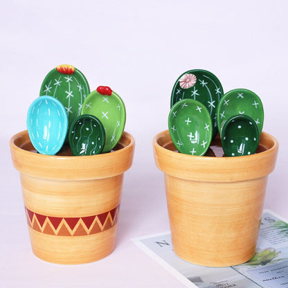 Cactus Ceramic Measuring Spoon Set 3