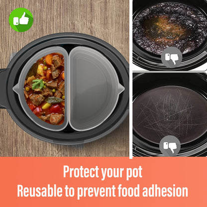 Silicone Slow Cooker Liner-2PCS 3