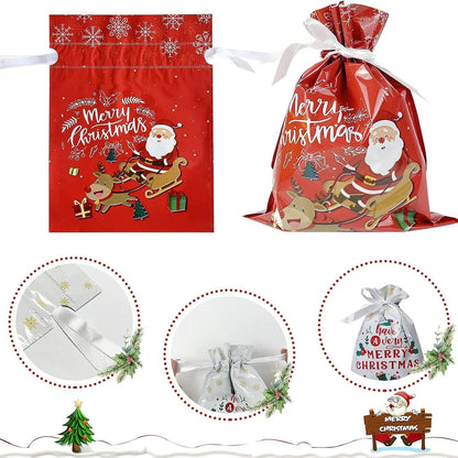 Drawstring Christmas Gift Bags-15PCS 3