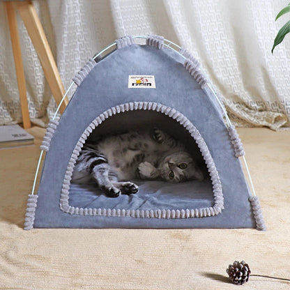 All-Season Indoor/Outdoor Cat Tent – Waterproof Pet House with Removable Cushion, Cozy Shelter for Cats & Small Dogs 3