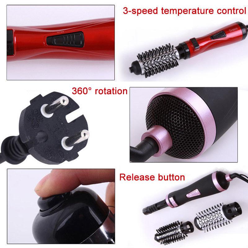 ONE-STEP 2 in 1 Ceramic Rotating Curling Iron Brush 3
