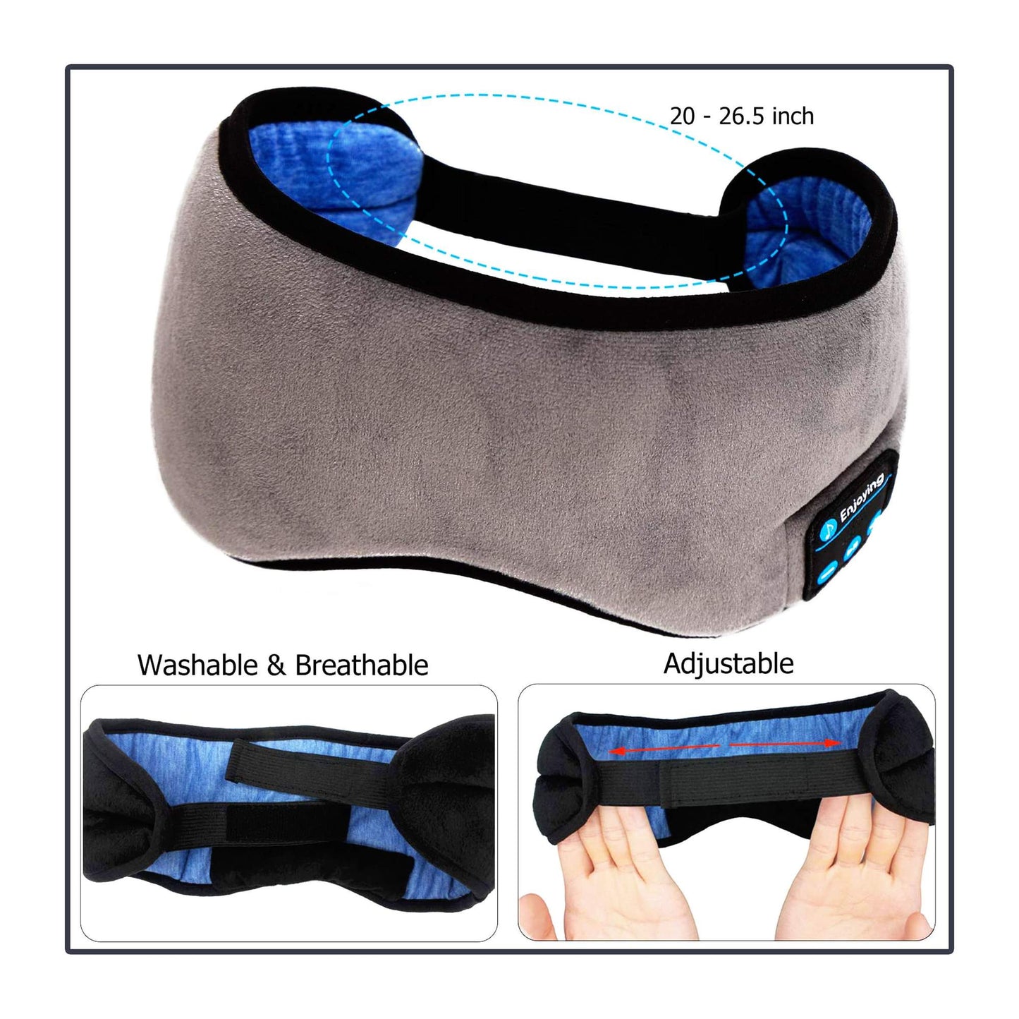 BLUETOOTH SLEEPING EYE MASK HEADSET 3