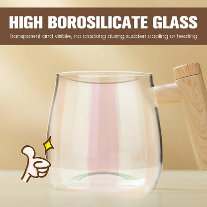 Electric Lightweight High Borosilicate Glass Self Mixing Mug 3