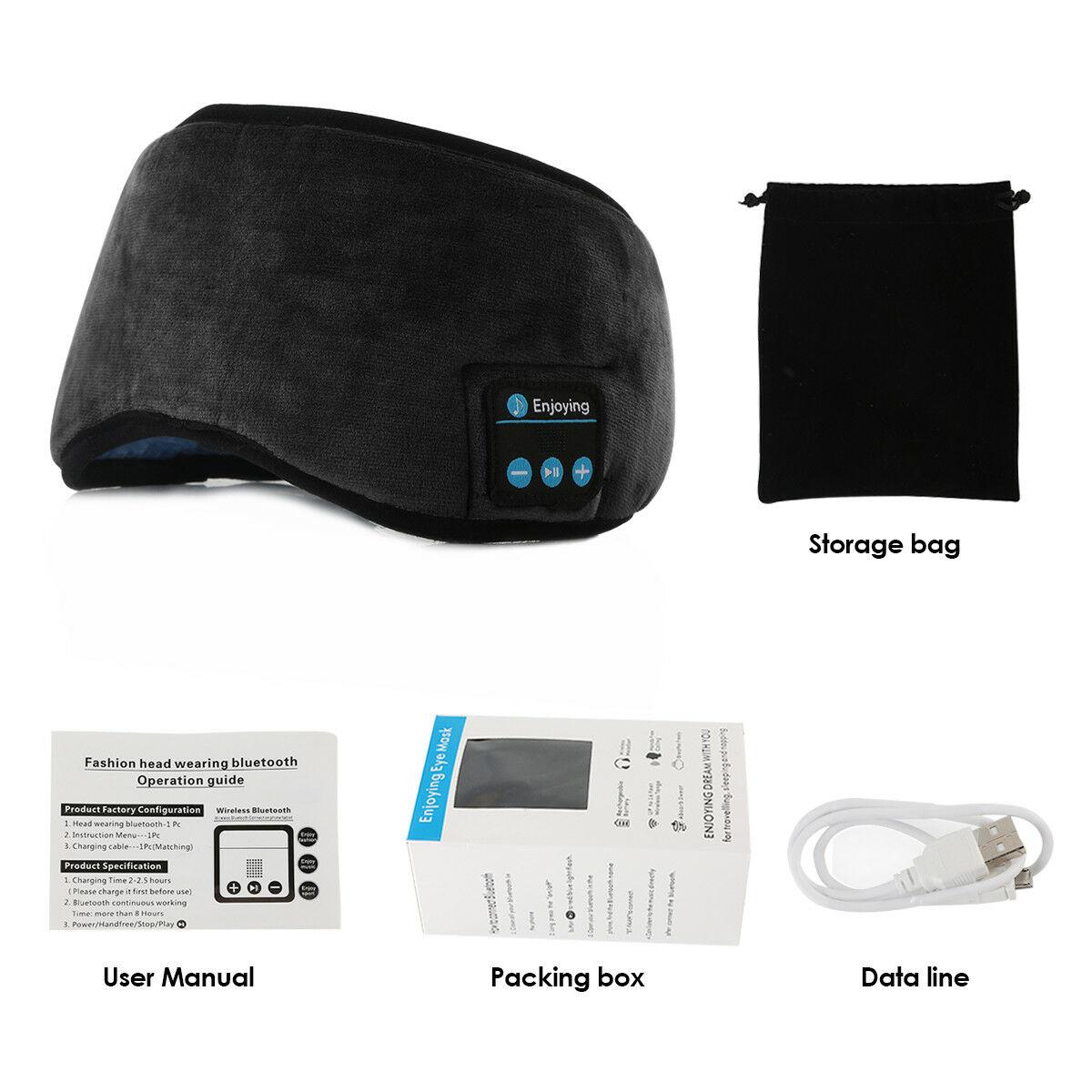 BLUETOOTH SLEEPING EYE MASK HEADSET 3