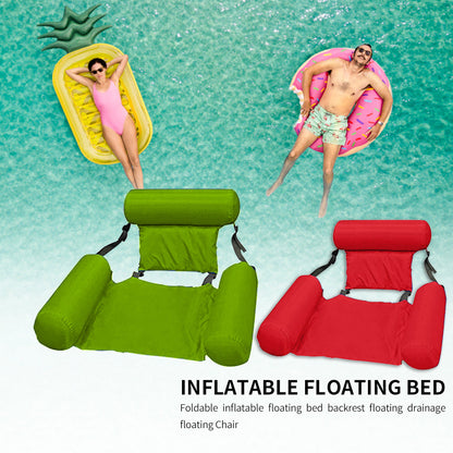 Swimming Pool Foldable Inflatable Floating Bed Chair 3