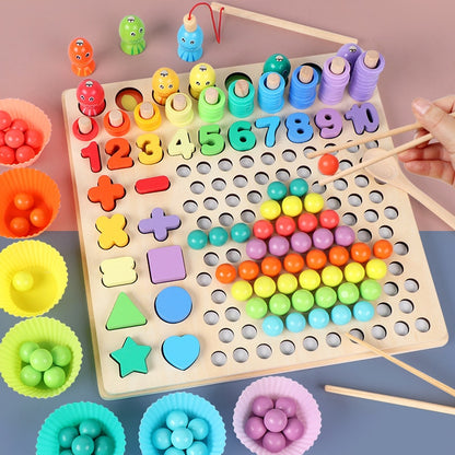Wooden Go Games Set Dots Shuttle Beads Board Games 3
