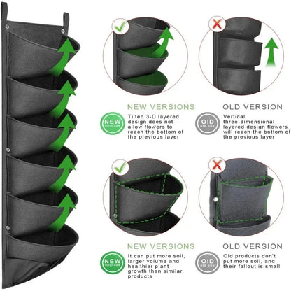Garden Wall Planter Grow Bags for Indoor Outdoor 3