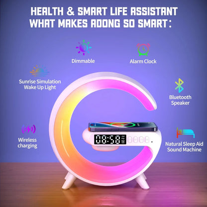 G Atmosphere Light Wireless Charger Speaker Clock 3