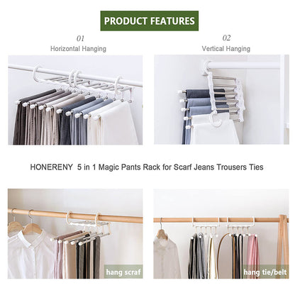 Multi-Functional Space Saving Pants Rack 3