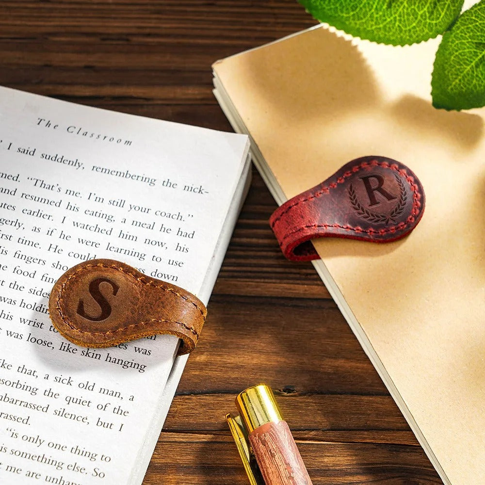 Magnetic Genuine Leather Bookmark 3