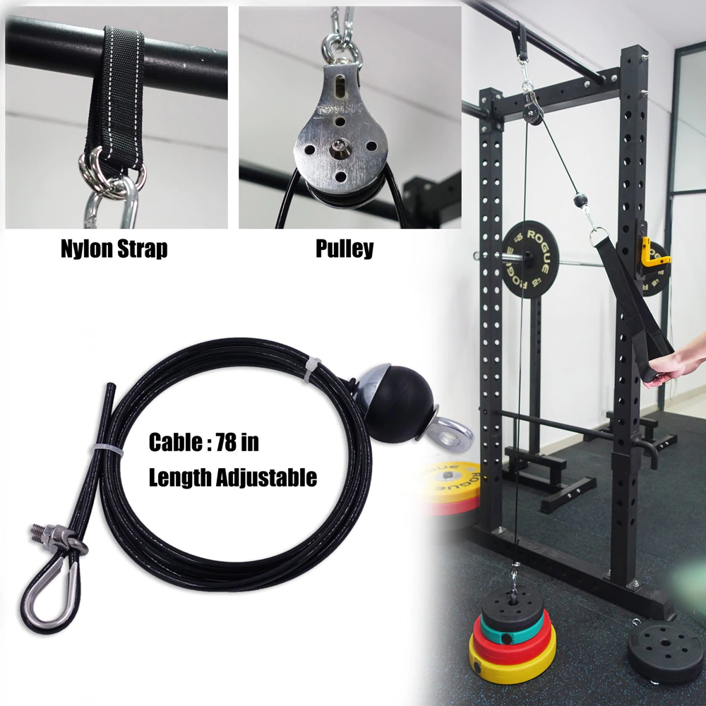 Home Workout Fitness Pulley Cable System 3