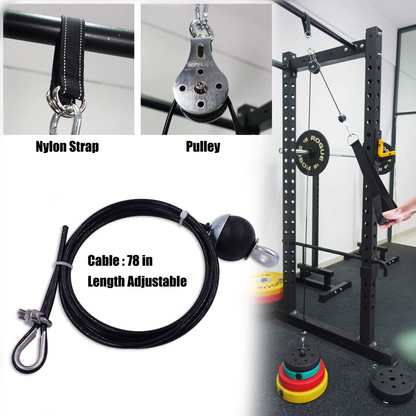 Home Workout Fitness Pulley Cable System 3