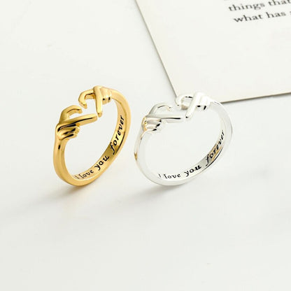 ‘I Love You Forever’ Heart Ring 3