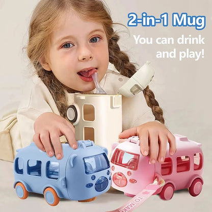 Portable Water Cup in Bus Shape with Strap 3
