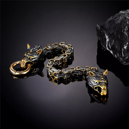 VIKINGS WOLF HEAD BRACELET 3