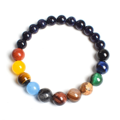 Solar System Planet Themed Natural Stone Bracelet 3
